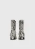 Therapy Shade Boots Black / White Snake sold by Princess Polly