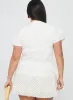 Paramour Ruched Short Sleeve Top White Curve sold by Princess Polly