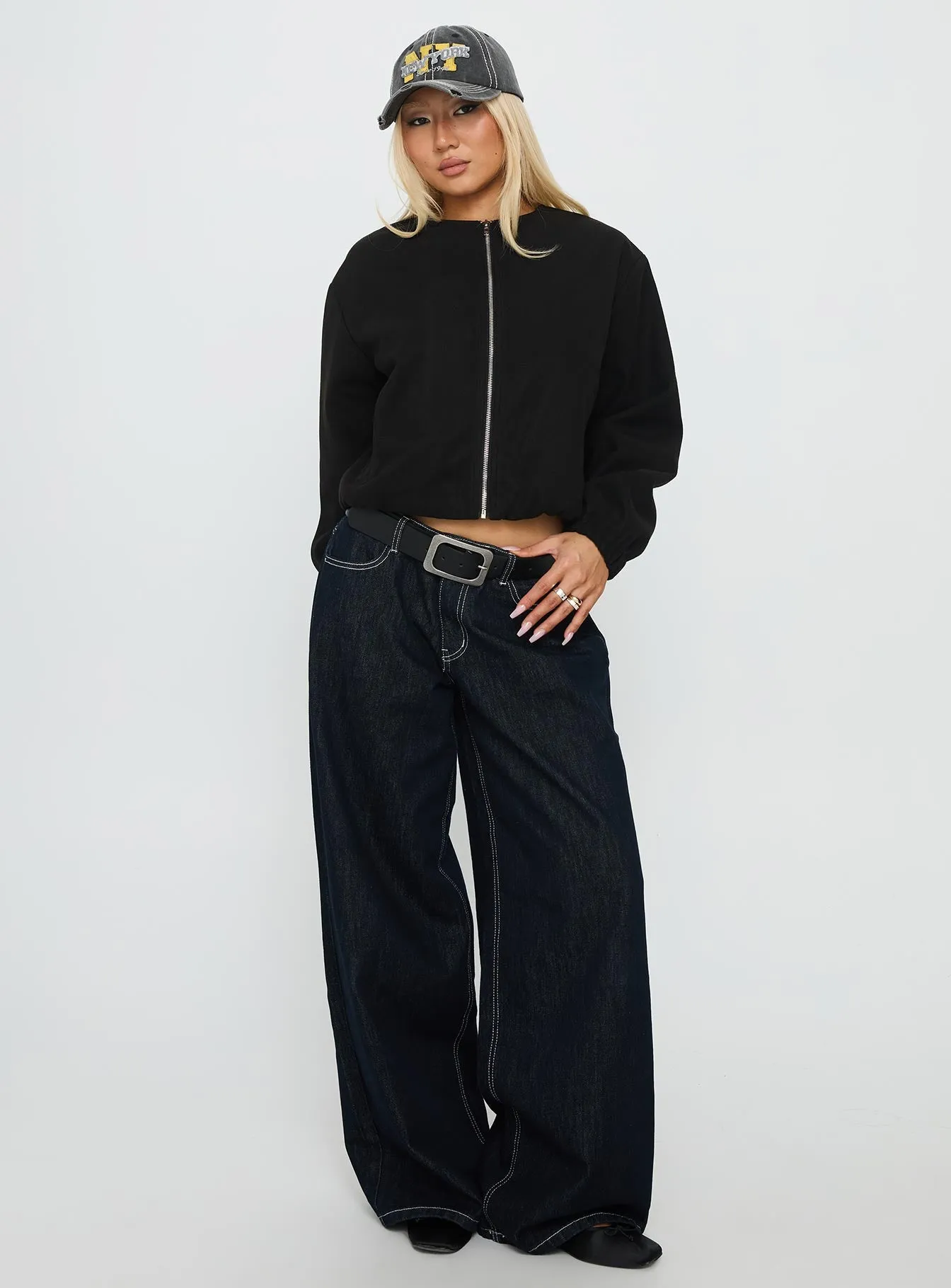 Grasp Bomber Jacket Black sold by Princess Polly product image thumbnail 2