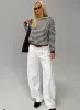 Kaio Mid Rise Barrel Leg Denim Jeans White sold by Princess Polly