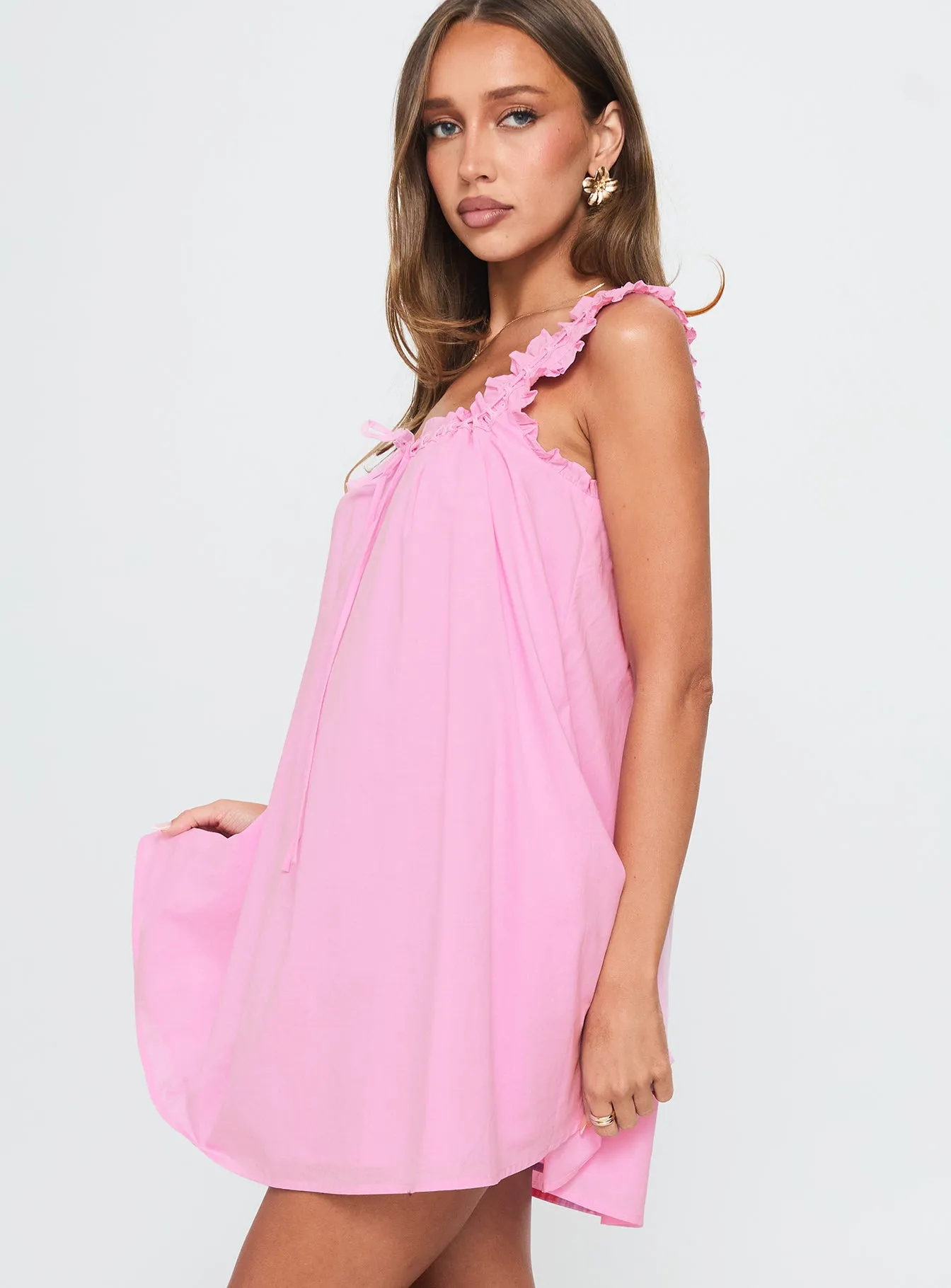 Swing Mini Dress Pink sold by Princess Polly product image thumbnail 4