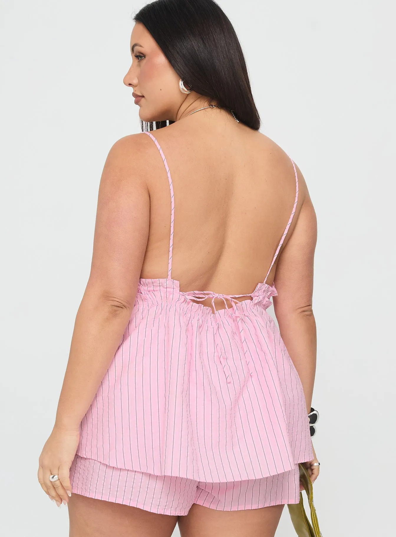 Abigayle Top Pink Stripe Curve sold by Princess Polly product image thumbnail 5