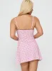 Sleep Schedule Sleep Mini Dress Pink Polka sold by Princess Polly