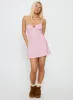 Sleep Schedule Sleep Mini Dress Pink Polka sold by Princess Polly