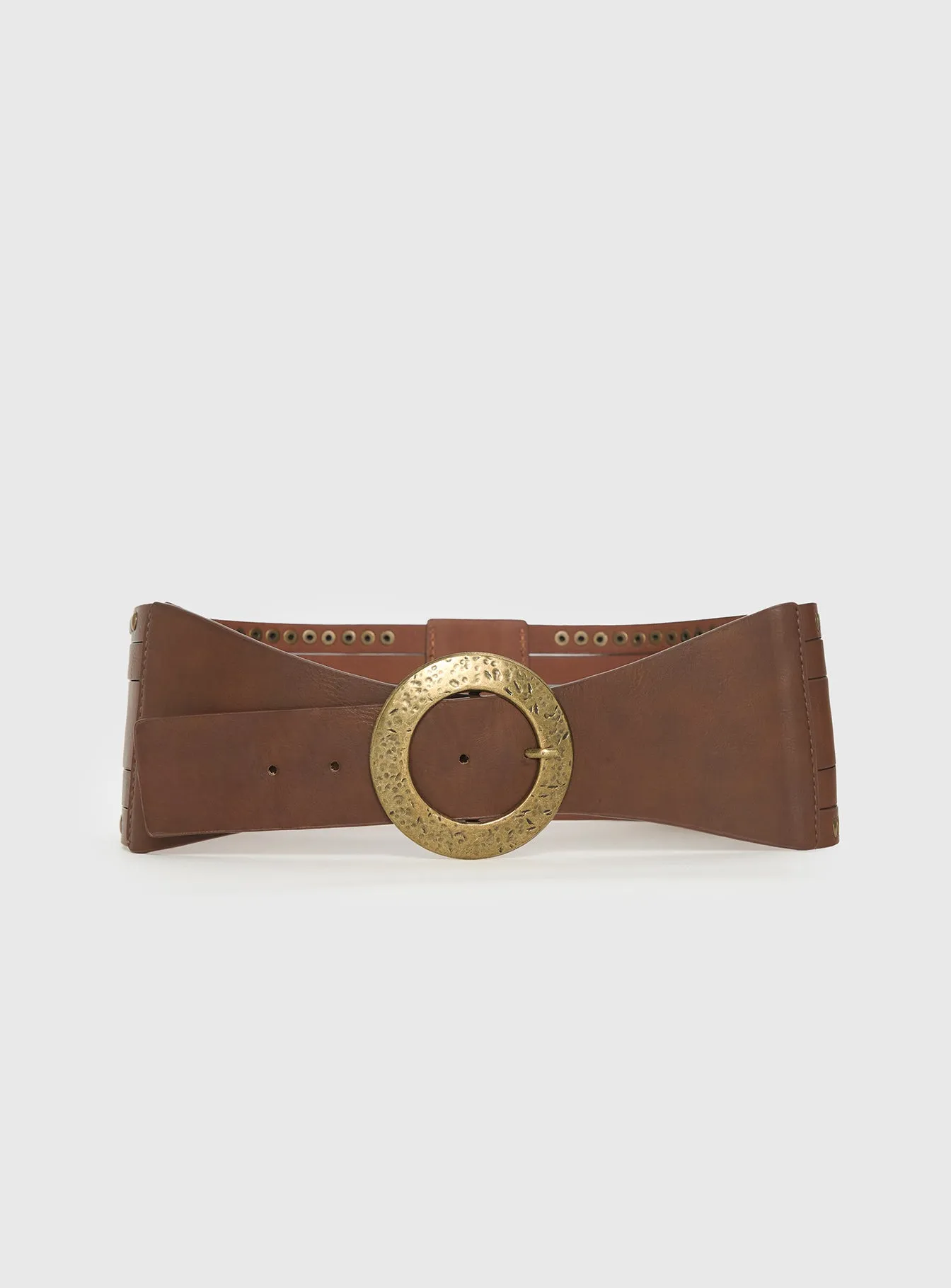 Vanish Faux Leather Belt Brown sold by Princess Polly product image thumbnail 3