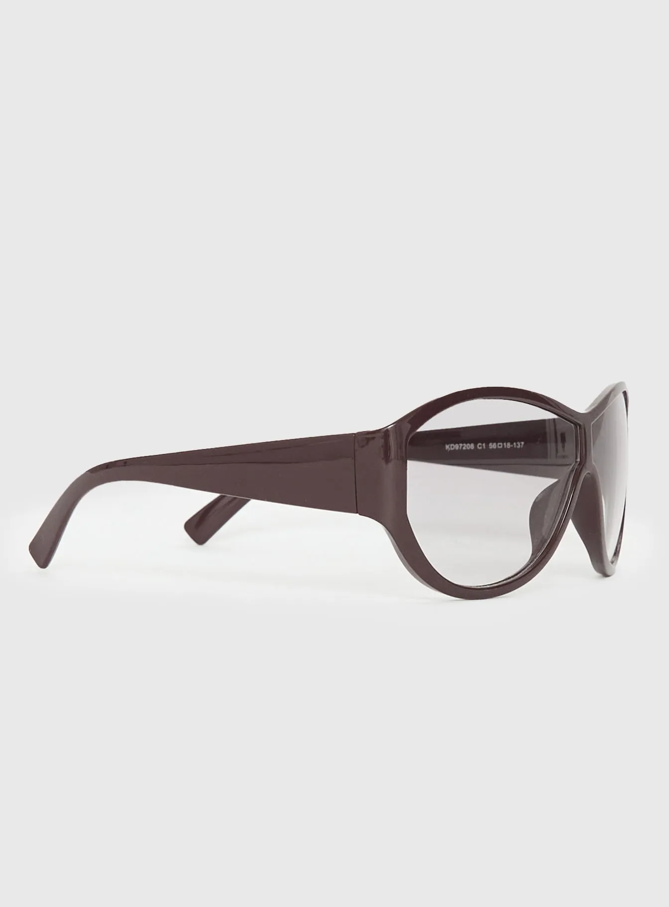 Better Now Sunglasses Maroon sold by Princess Polly product image thumbnail 3