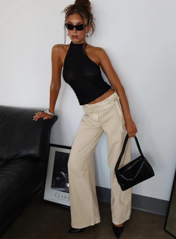 Boxie Mid Rise Wide Leg Jeans Washed Green made by Princess Polly