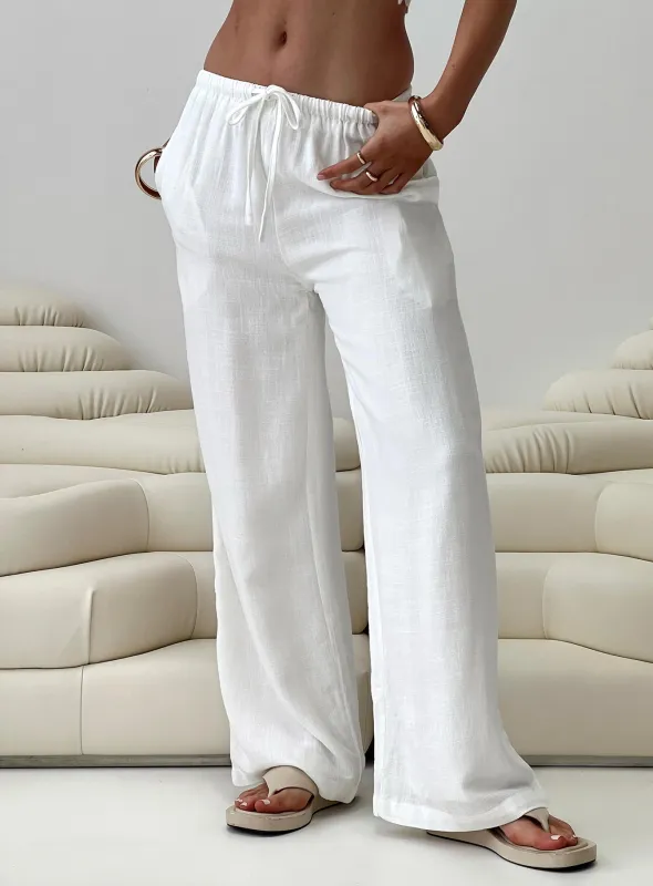Parklea Pants White Tall sold by Princess Polly