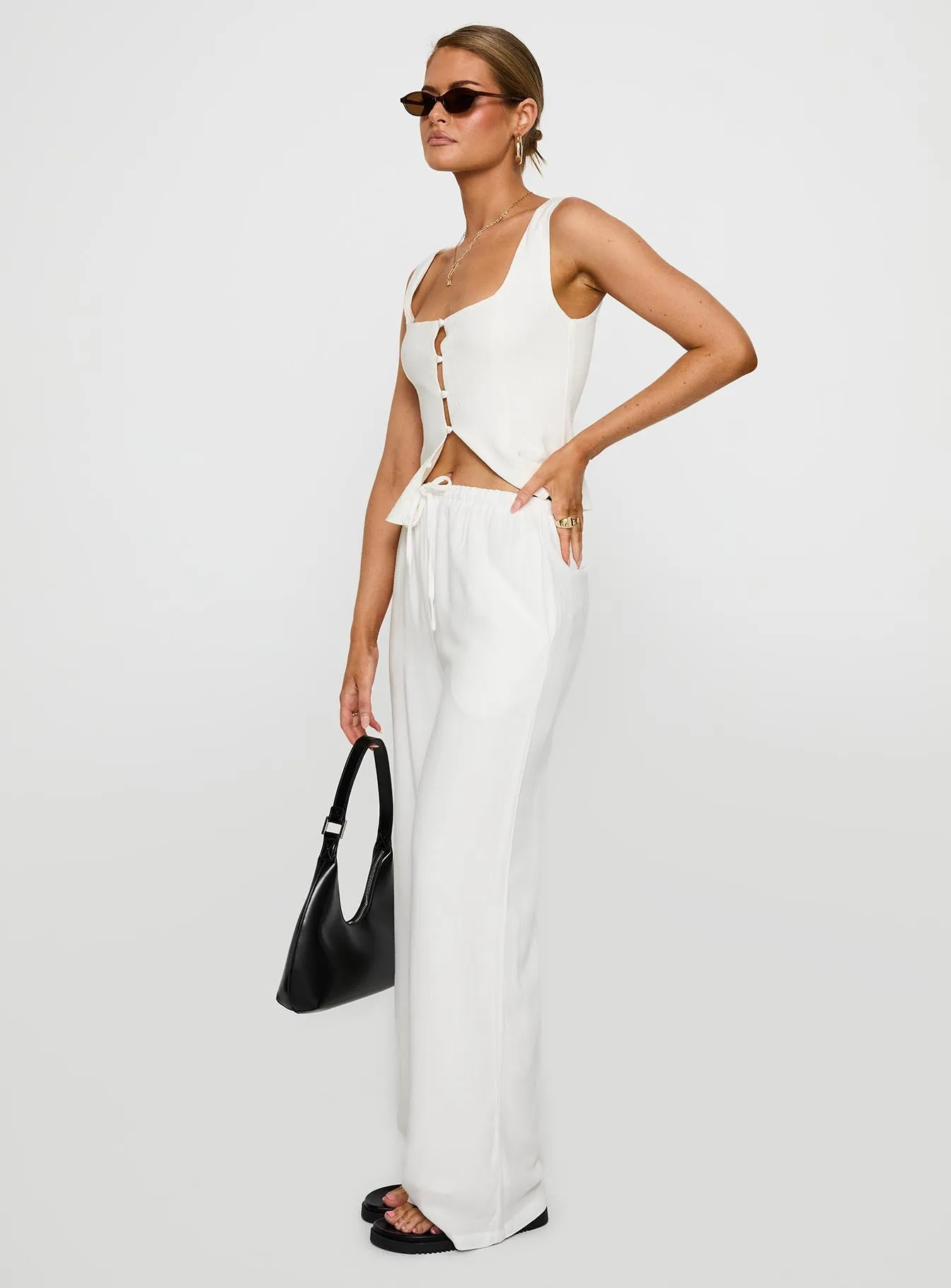 Parklea Pants White Tall sold by Princess Polly product image thumbnail 4