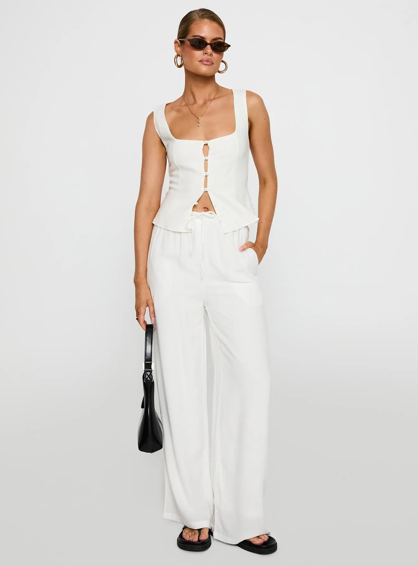 Parklea Pants White Tall sold by Princess Polly product image thumbnail 3