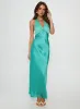 Annalia Scarf Tie Maxi Dress Aqua sold by Princess Polly