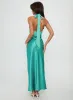 Annalia Scarf Tie Maxi Dress Aqua sold by Princess Polly