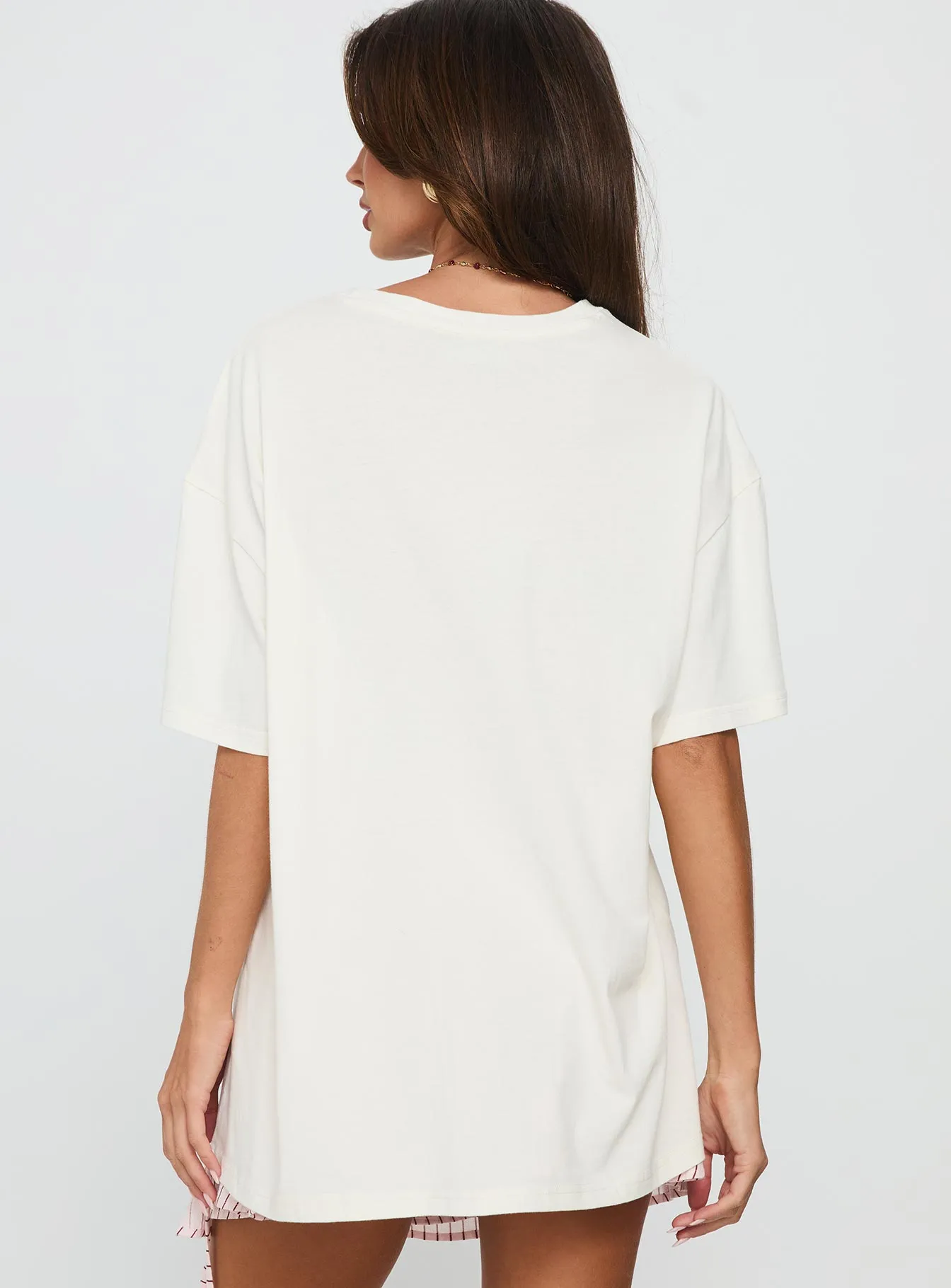 Lassie Girl Oversized Graphic Top Cream sold by Princess Polly product image thumbnail 4