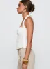 Isabetta Halter Top White Petite sold by Princess Polly