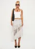 Rennar Maxi Skirt White / Polka Dot Petite sold by Princess Polly