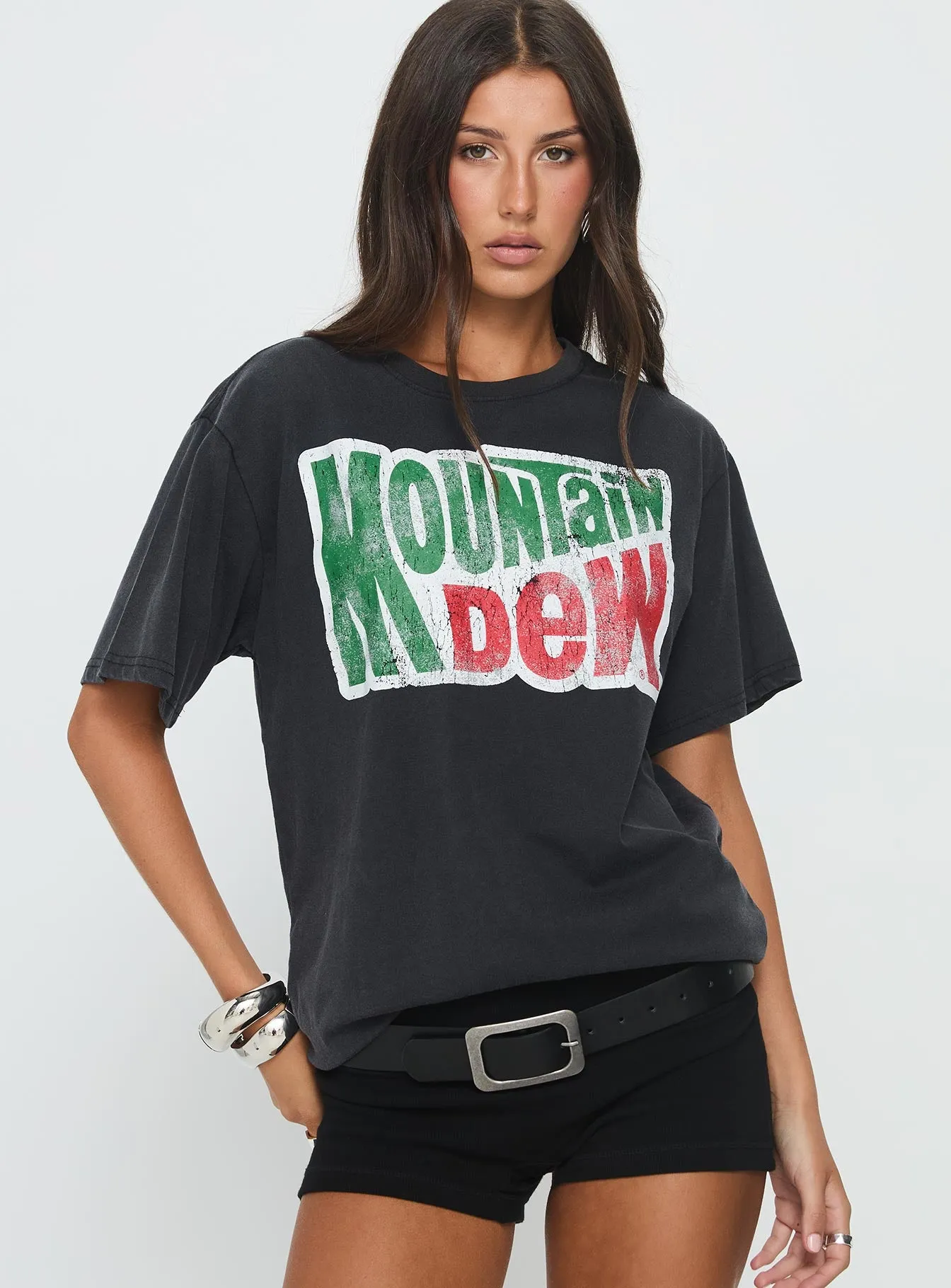 Mountain Dew Oversized Graphic Tee Black sold by Princess Polly product image thumbnail 2