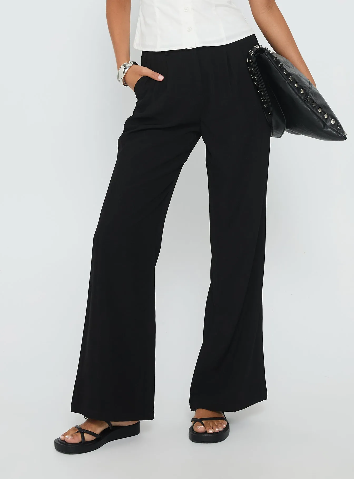 Ambient Wide Leg Pant Black sold by Princess Polly product image thumbnail 2