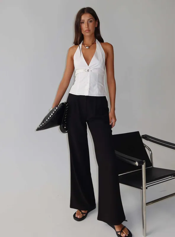 Ambient Wide Leg Pant Black sold by Princess Polly