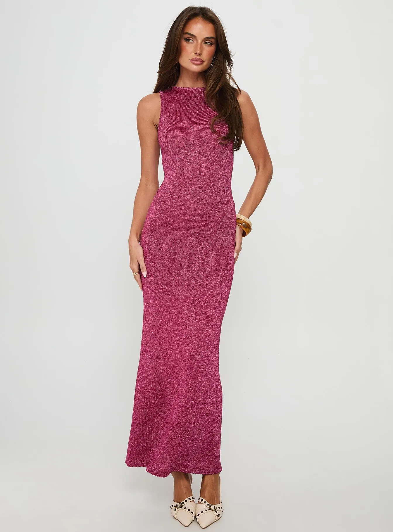 Tourista Maxi Dress Hot Pink sold by Princess Polly product image thumbnail 2