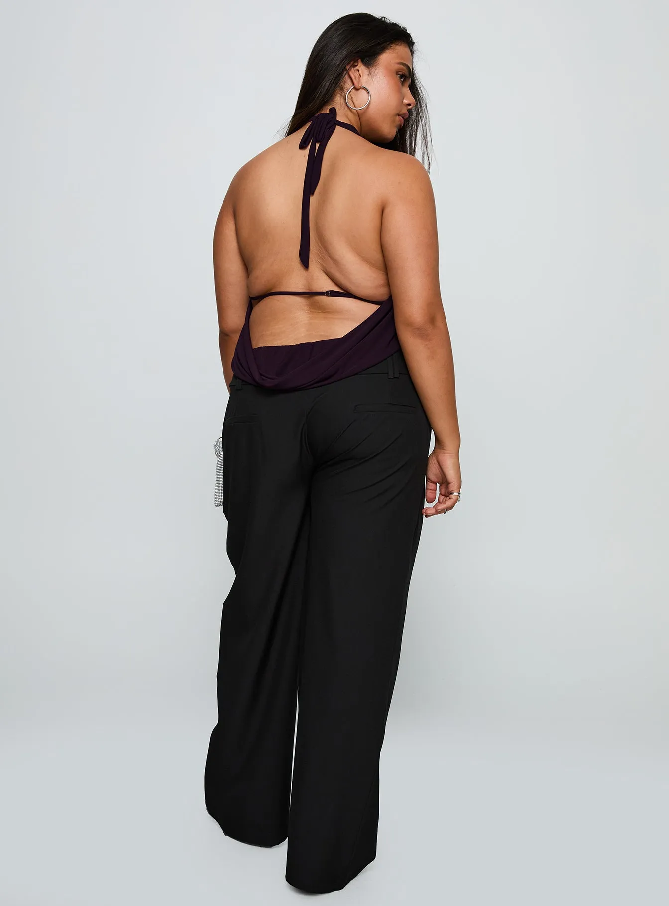 Two Lovers Low Rise Pants Black Curve sold by Princess Polly product image thumbnail 4