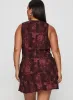 Vivre Mini Dress Burgundy Paisley Curve sold by Princess Polly