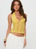 Cruizer Halter Top Yellow sold by Princess Polly