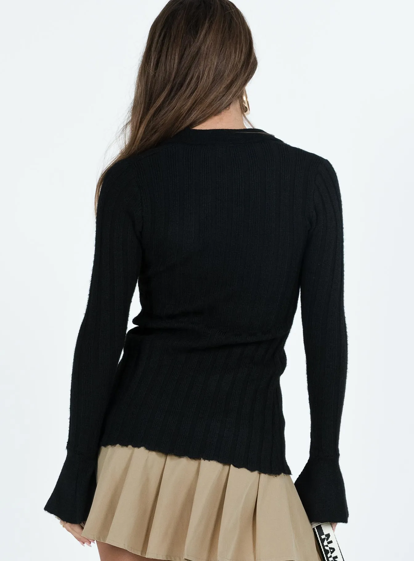 Beryl Long Sleeve Top Black sold by Princess Polly product image thumbnail 4