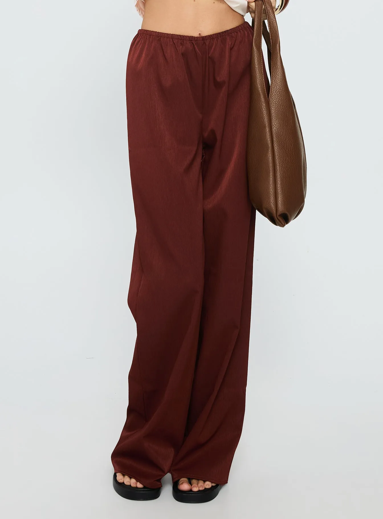 Dorie Straight Leg Pants Chocolate sold by Princess Polly