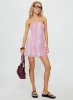 Faris Strapless Mini Dress Pink Stripe sold by Princess Polly