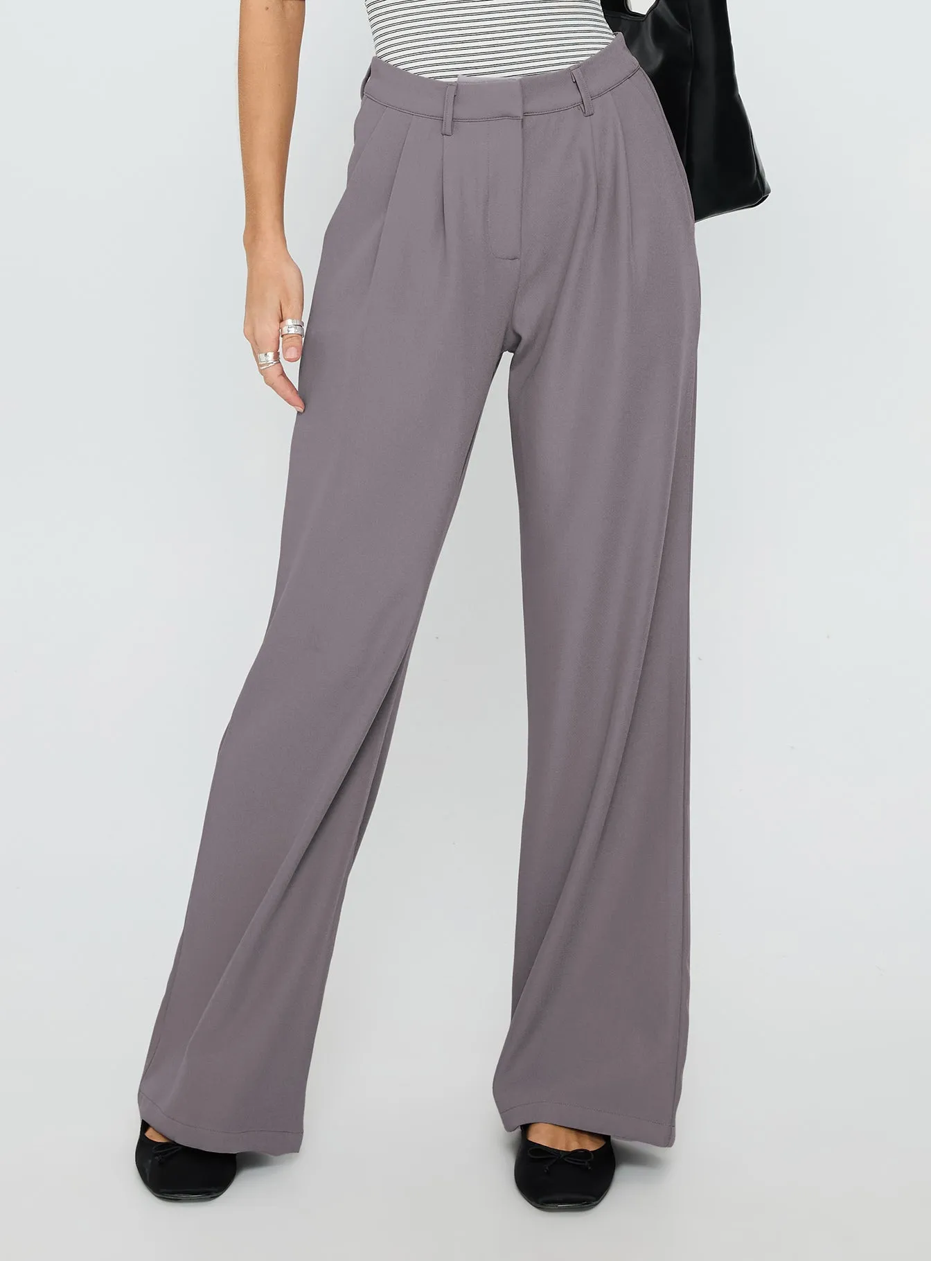 Ambient Wide Leg Pant Grey sold by Princess Polly product image thumbnail 2