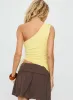 Orlana One Shoulder Top Yellow sold by Princess Polly