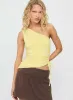 Orlana One Shoulder Top Yellow sold by Princess Polly