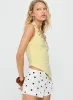 Duelle Stud Asymmetrical Top Yellow sold by Princess Polly