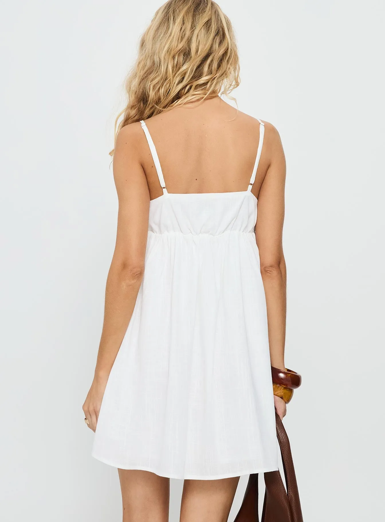 Beabado Beaded Mini Dress White sold by Princess Polly product image thumbnail 5