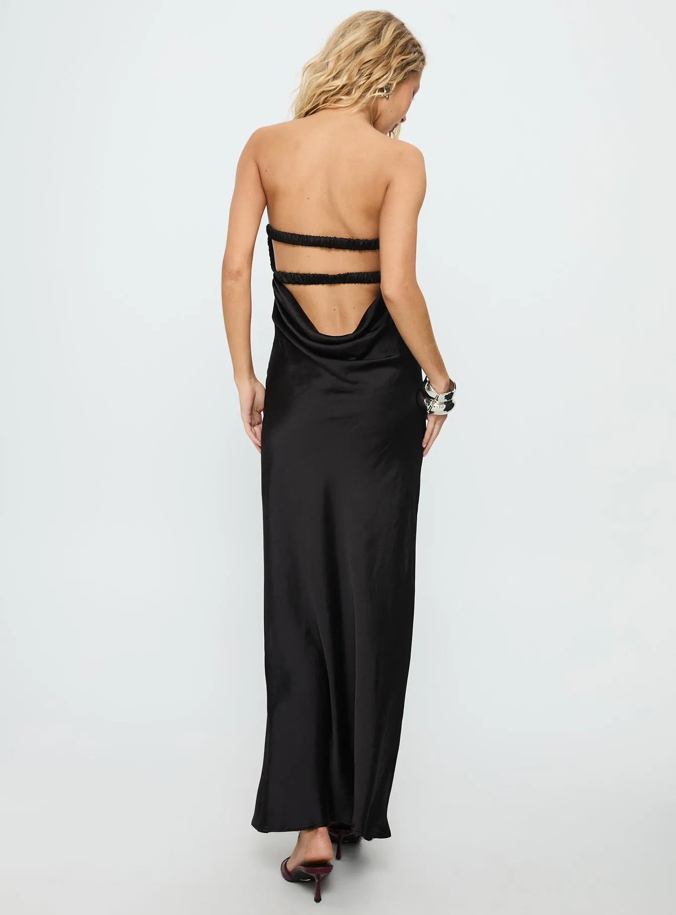 Faviola Strapless Maxi Dress Black sold by Princess Polly product image thumbnail 5