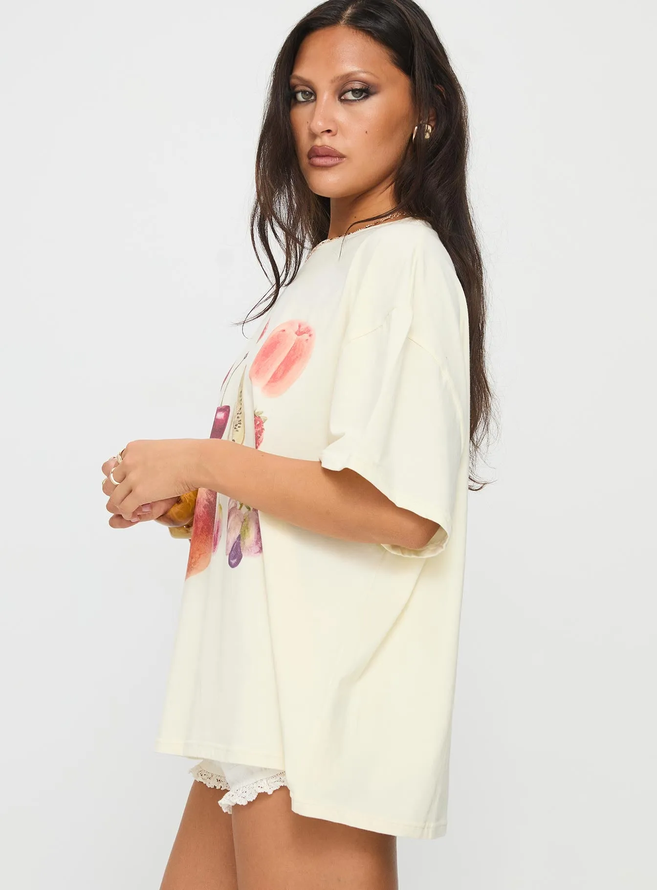 Farmer's Pick Oversized Graphic Top Cream sold by Princess Polly product image thumbnail 4