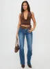 Remarkable Plunged Cowl Neck Top Brown sold by Princess Polly