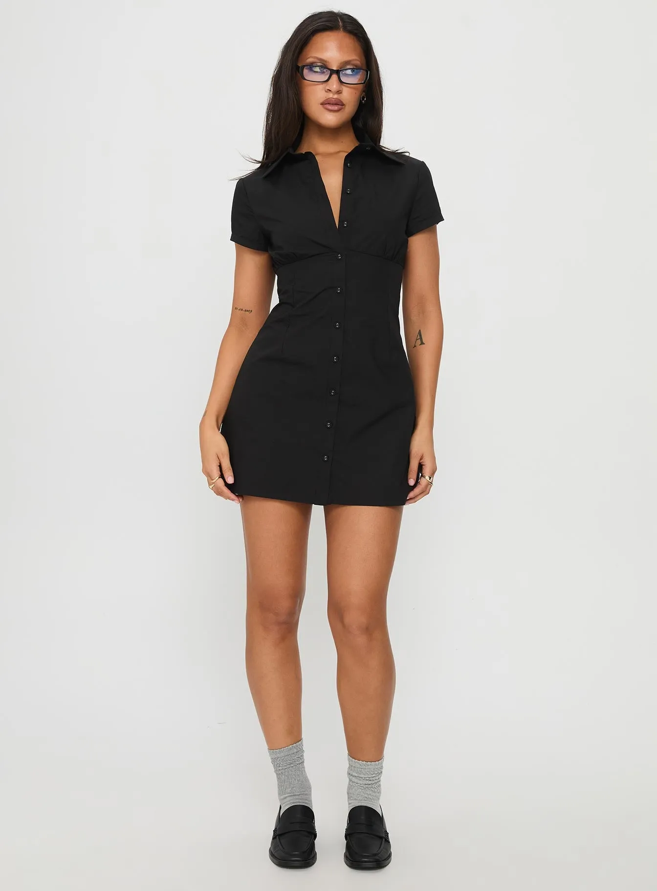 Motley Mini Dress Black sold by Princess Polly product image thumbnail 3