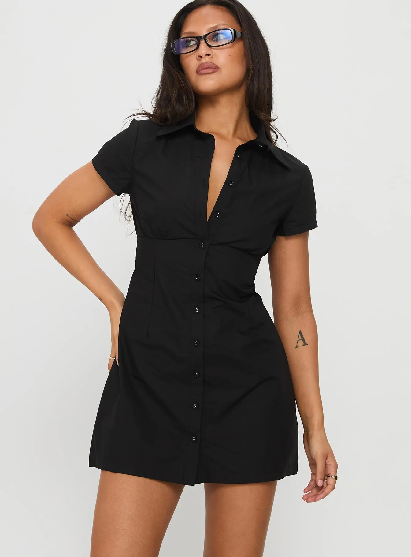 Motley Mini Dress Black sold by Princess Polly product image thumbnail 2