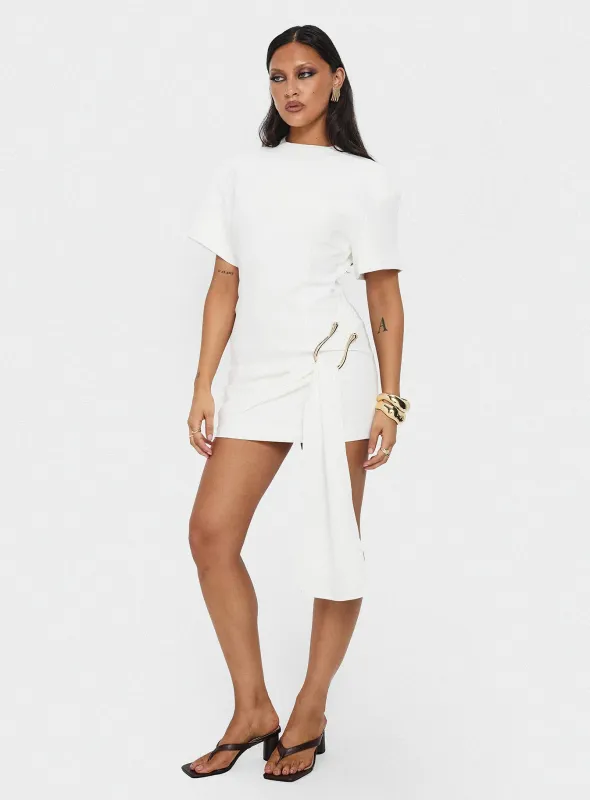 Martini Mini Dress Porcelain sold by Princess Polly