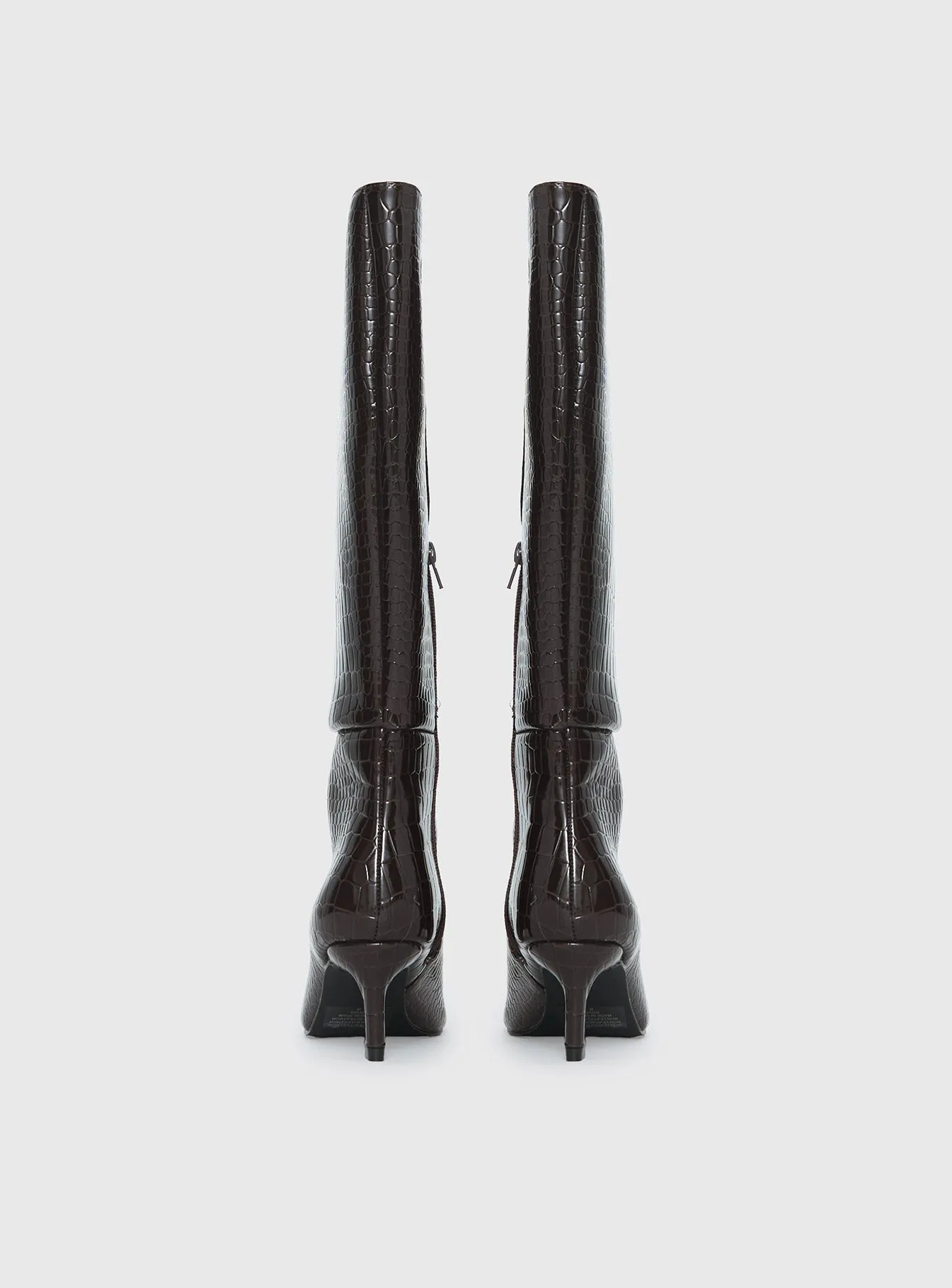 Therapy Dove Knee High Boots Chocolate Croc sold by Princess Polly product image thumbnail 5