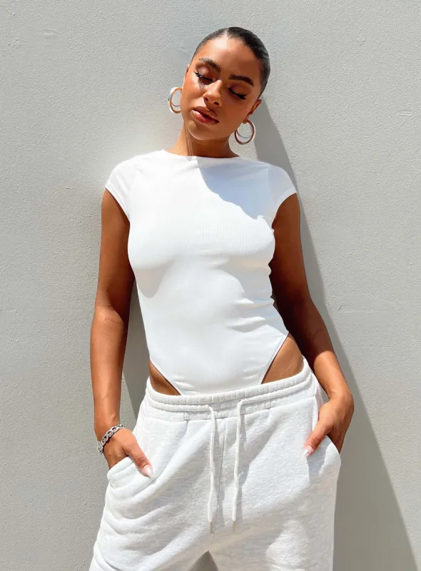 Solita Bodysuit White sold by Princess Polly