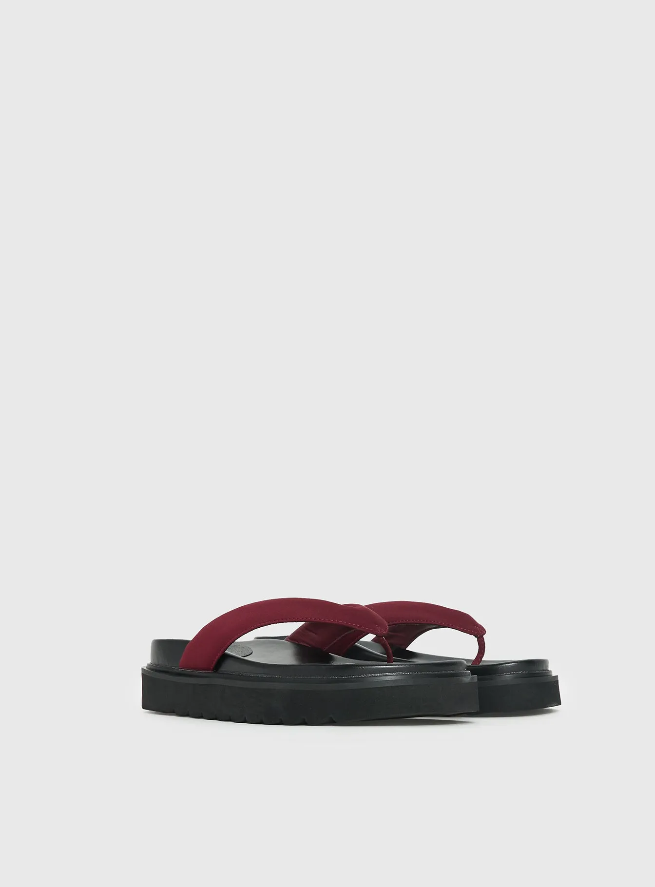 Therapy Vacay Flats Bordeaux sold by Princess Polly product image thumbnail 3