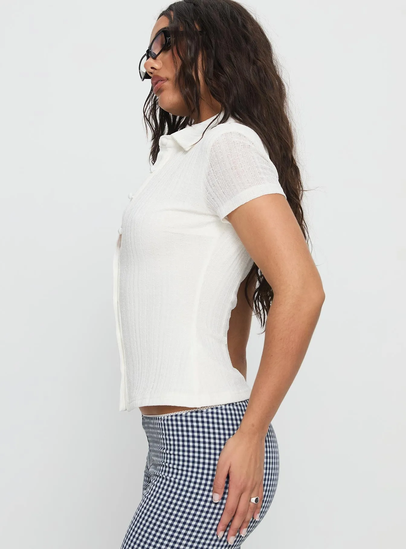 When You Sleep Short Sleeve Top White sold by Princess Polly product image thumbnail 4