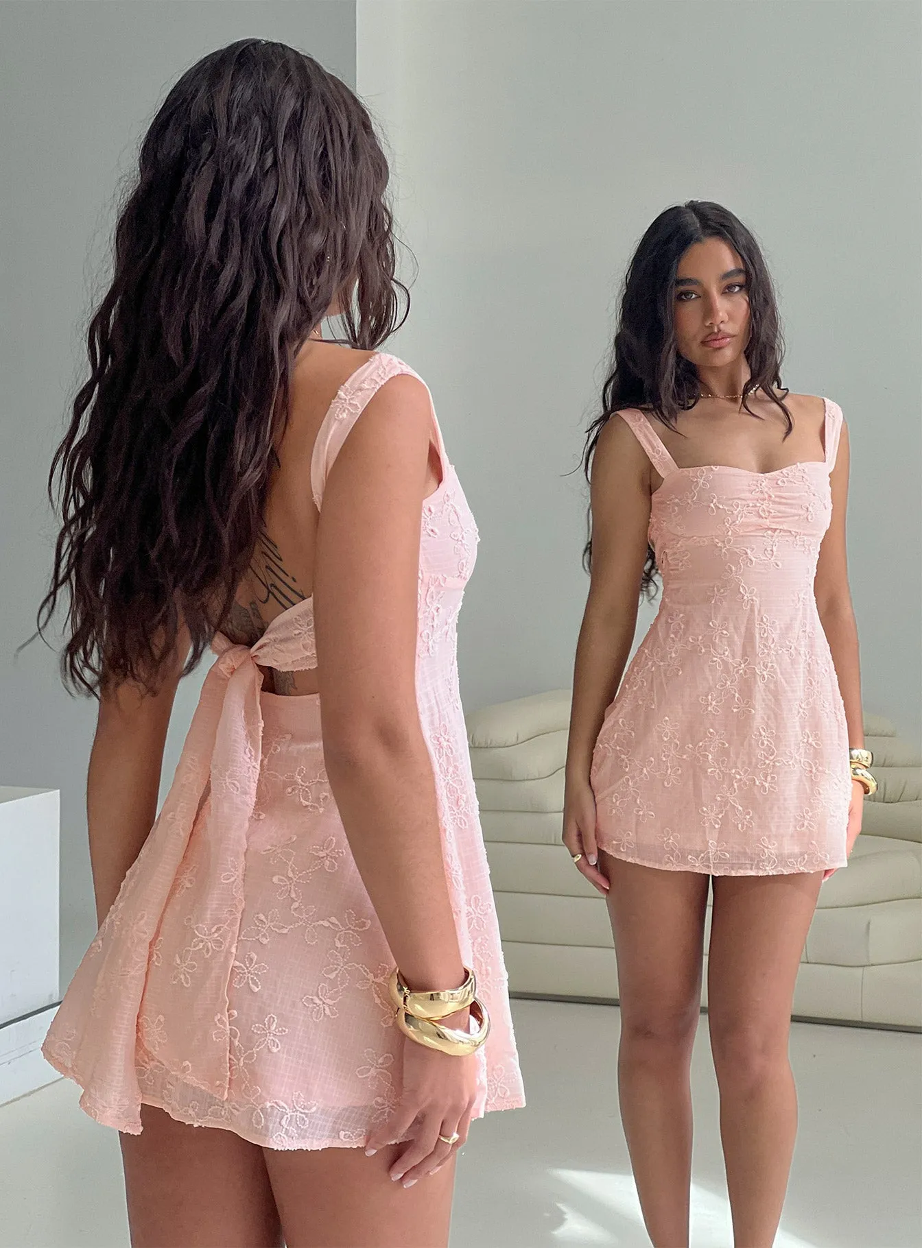 Mcbeath Mini Dress Light Pink sold by Princess Polly
