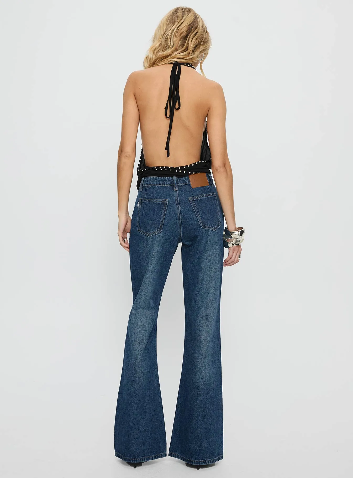 Wide World Mid Rise Bootleg Jeans Mid Blue sold by Princess Polly product image thumbnail 5