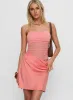 Elemental Strapless Mesh Mini Dress Orange sold by Princess Polly