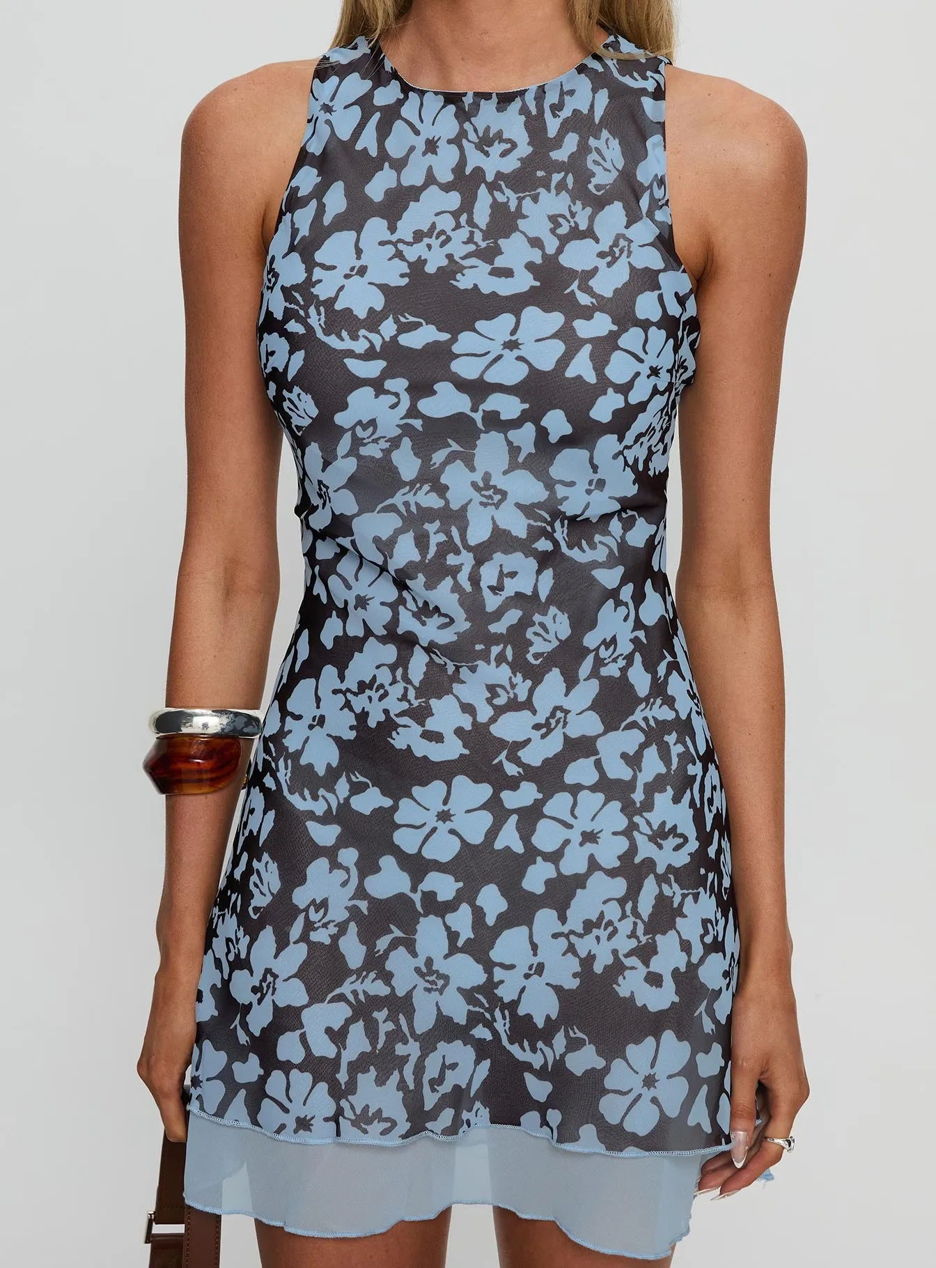 Buffie Mini Dress Brown Floral sold by Princess Polly product image thumbnail 5