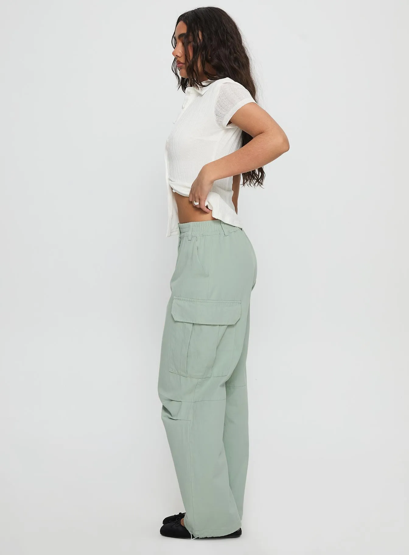 Elanthea Cargo Pants Green sold by Princess Polly product image thumbnail 3