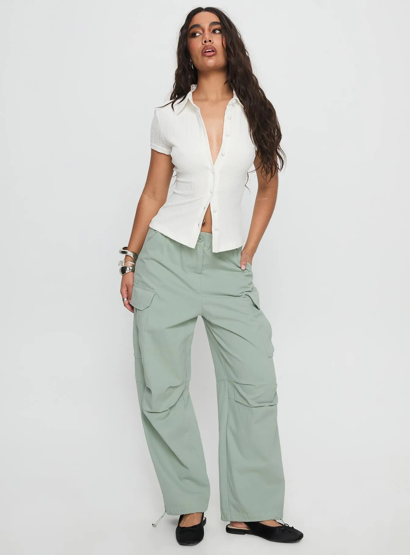 Elanthea Cargo Pants Green sold by Princess Polly product image thumbnail 2